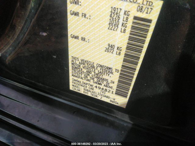 1N4AL3AP7HC494821 Nissan Altima 2.5 Sr