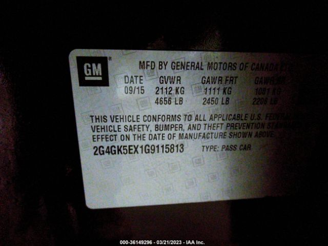 2G4GK5EX1G9115813 Buick Regal