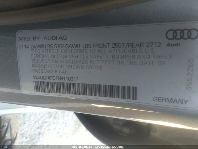 WAUGFAFC1EN110311 Audi A6 2.0t Premium Plus