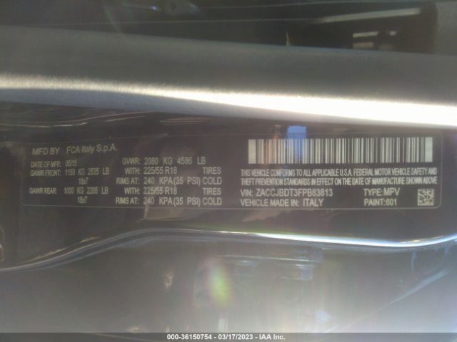 ZACCJBDT3FPB83813 Jeep Renegade Limited