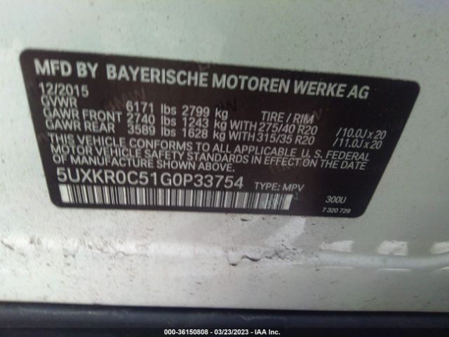 5UXKR0C51G0P33754 BMW X5 Xdrive35i