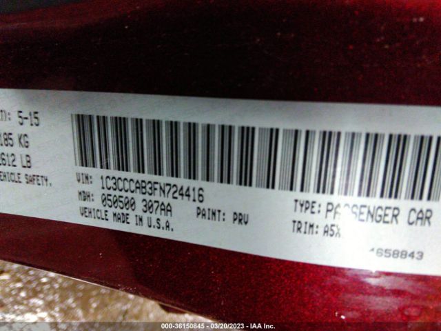 1C3CCCAB3FN724416 Chrysler 200 Limited