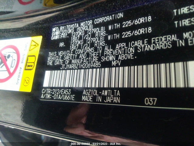 JTJYARBZ1H2069485 Lexus Nx Nx Turbo