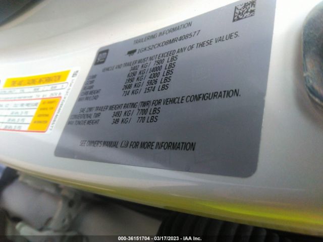 1GKS2CKD8MR408577 GMC Yukon At4
