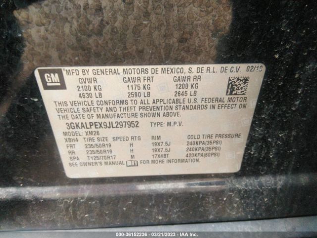 3GKALPEX9JL297952 GMC Terrain Slt