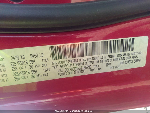 Dodge Journey R/t 2016 3C4PDCEG5GT165792 Image 9