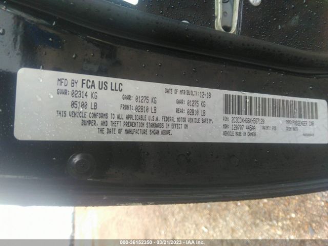 2C3CDXHG6KH567120 Dodge CHARGER GT