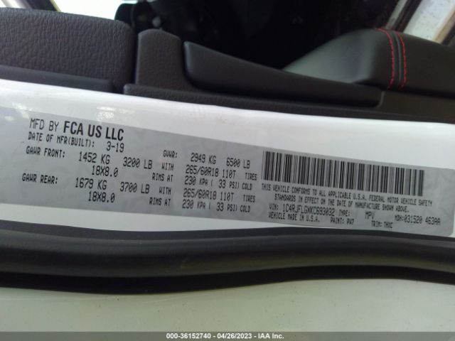 1C4RJFLGXKC693032 Jeep Grand Cherokee Trailhawk
