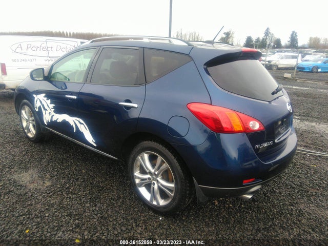 2009 NISSAN MURANO LE VIN: JN8AZ18W39W122925