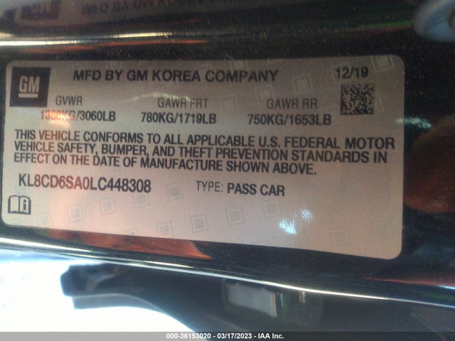 Chevrolet Spark Lt 2020 KL8CD6SA0LC448308 Image 9