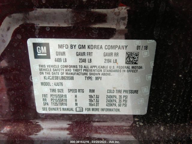 KL4CJESB1JB628588 Buick Encore Preferred