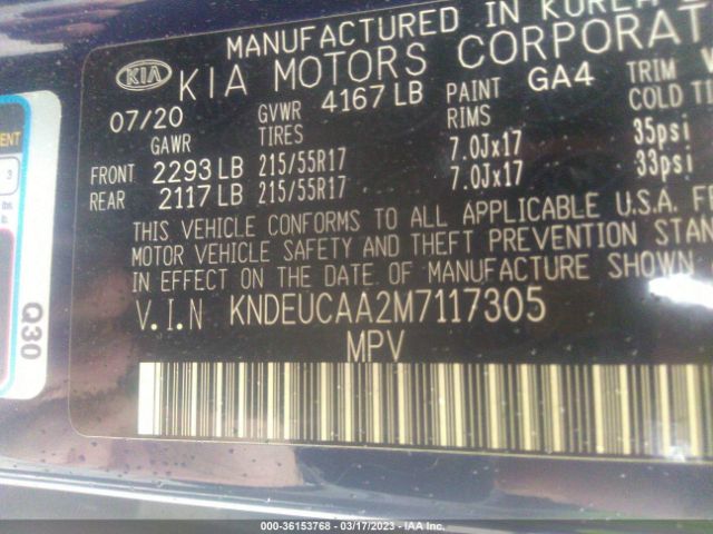 KNDEUCAA2M7117305 KIA SELTOS S
