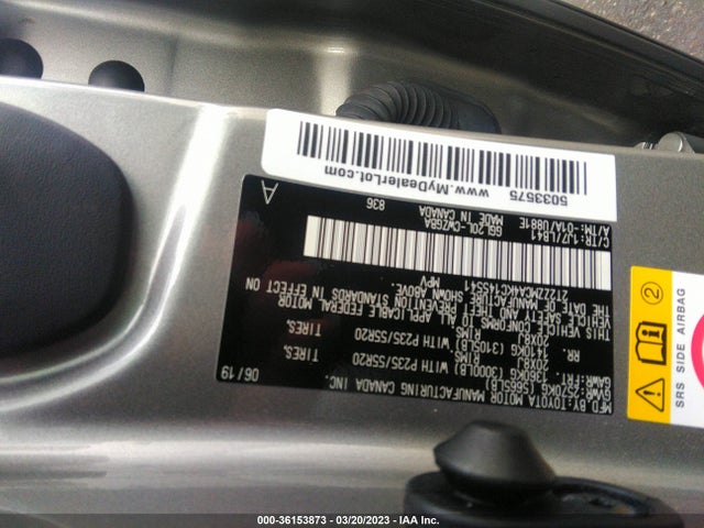 2T2ZZMCA4KC145541 Lexus Rx Rx 350