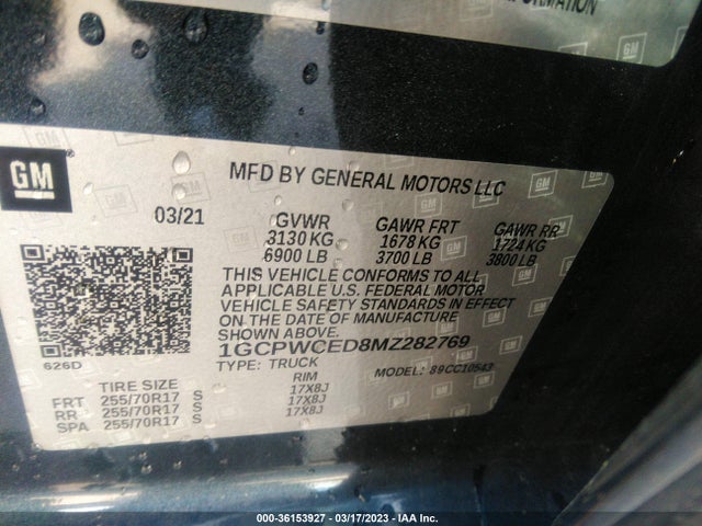 Chevrolet Silverado 1500 Lt 2021 1GCPWCED8MZ282769 Image 9