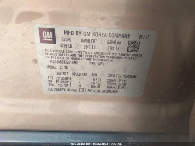 Buick Encore Preferred 2018 KL4CJASB1JB518360 Image 11