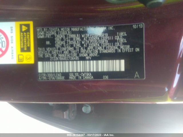 2T2ZK1BAXEC136495 Lexus RX 350