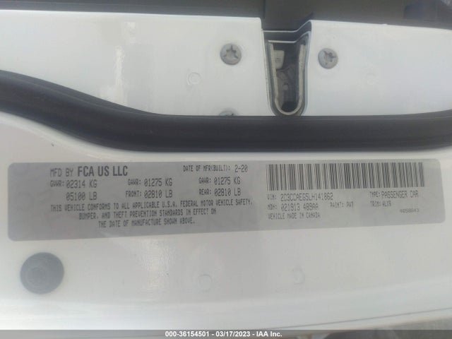 2C3CCAEG5LH141862 Chrysler 300 Limited