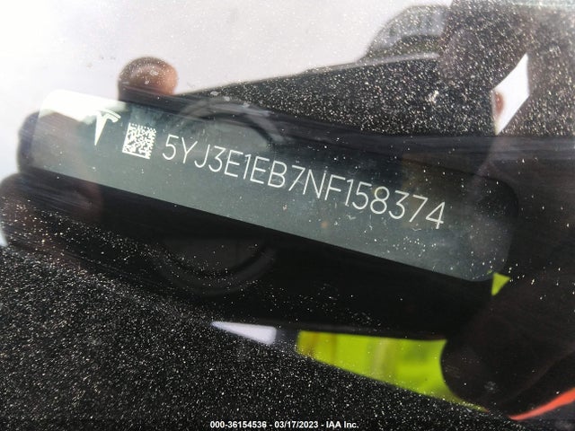 Tesla Model 3 Long Range 2022 5YJ3E1EB7NF158374 Image 10