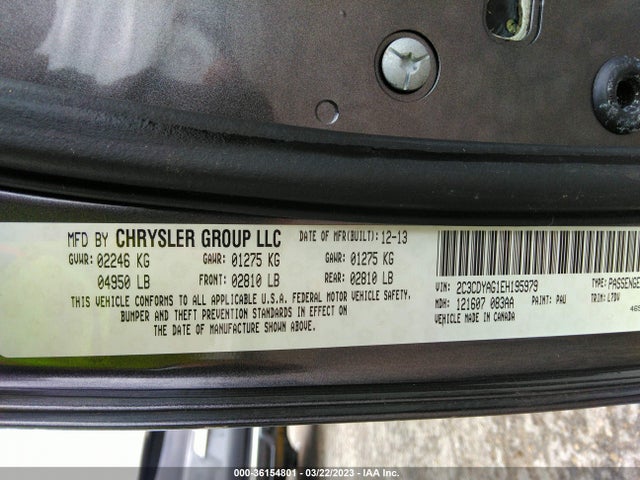 Dodge Challenger Sxt 2014 2C3CDYAG1EH195979 Image 9
