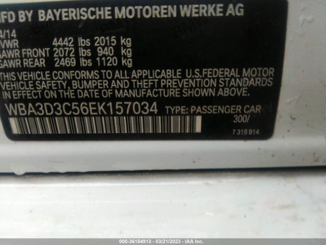 WBA3D3C56EK157034 BMW 3 Series 328d