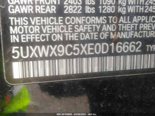 5UXWX9C5XE0D16662 BMW X3 Xdrive28i