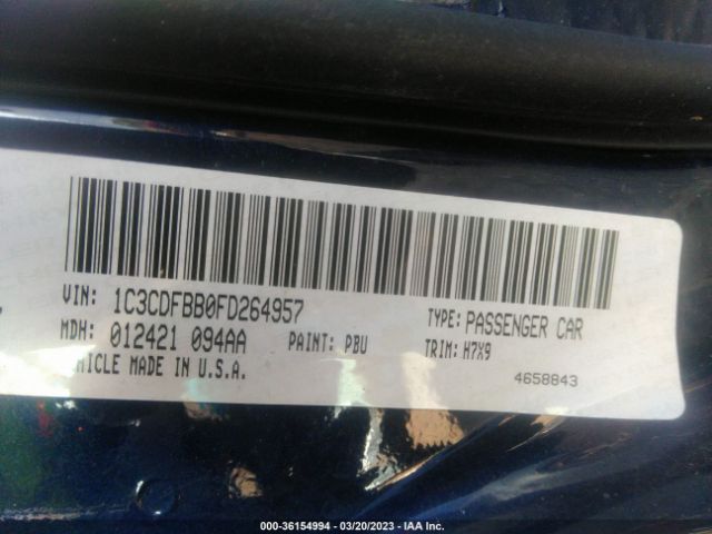 1C3CDFBB0FD264957 Dodge DART SXT