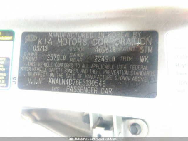 KNALN4D76E5130546 KIA Cadenza Premium