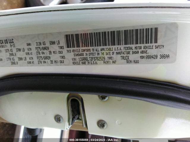RAM 1500 Lone Star 2015 1C6RR6LT2FS762529 Image 10