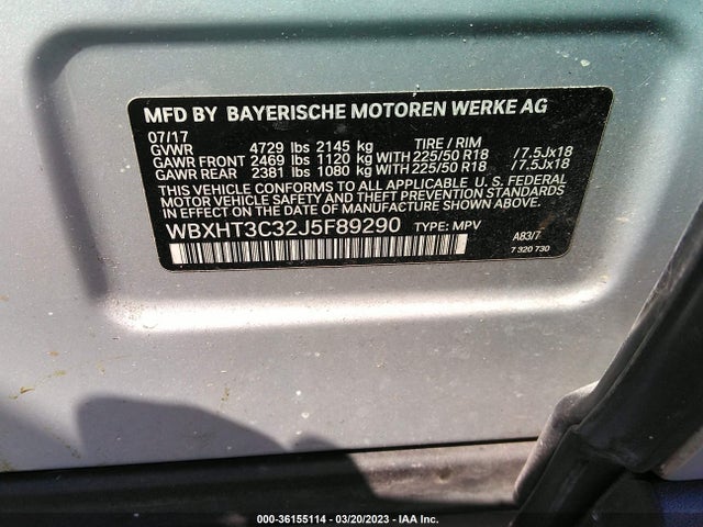 WBXHT3C32J5F89290 BMW X1 Xdrive28i