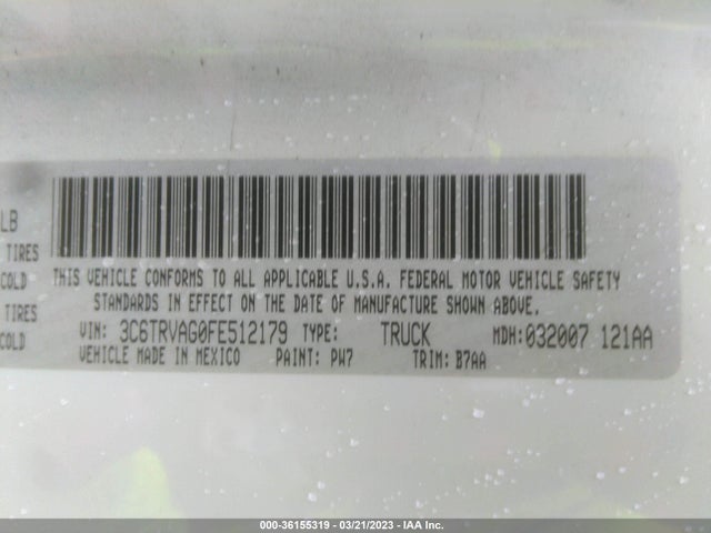 3C6TRVAG0FE512179 RAM Promaster