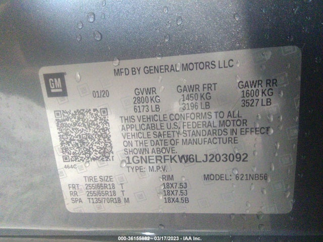 Chevrolet Traverse Ls 2020 1GNERFKW6LJ203092 Image 9