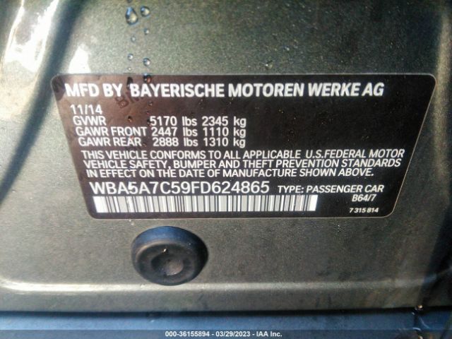 WBA5A7C59FD624865 BMW 5 Series 528i Xdrive