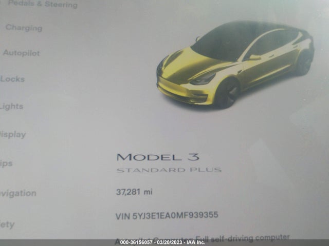 Tesla Model 3 Standard Range Plus 2021 5YJ3E1EA0MF939355 Image 7