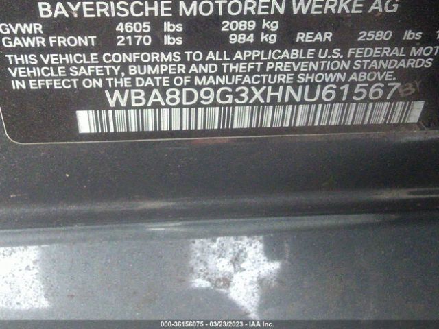 WBA8D9G3XHNU61567 BMW 3 Series 330i Xdrive