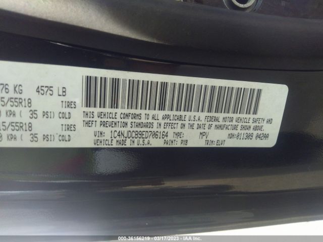 1C4NJDCB9ED706164 Jeep Compass Limited