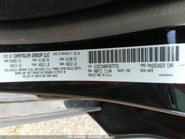 1C3CCCAB9FN577731 Chrysler 200 Limited