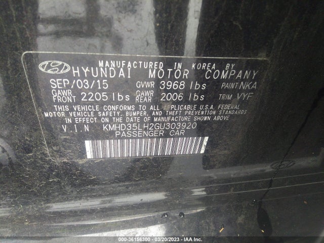 Hyundai ELANTRA GT 2016 KMHD35LH2GU303920 Image 10
