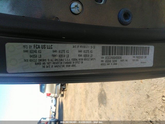 Dodge Challenger Sxt 2016 2C3CDZAG6GH338286 Image 9