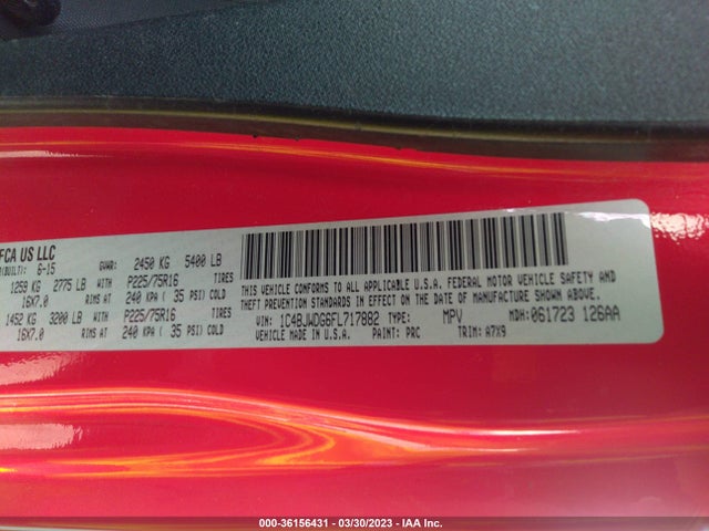 1C4BJWDG6FL717882 Jeep Wrangler Unlimited Sport