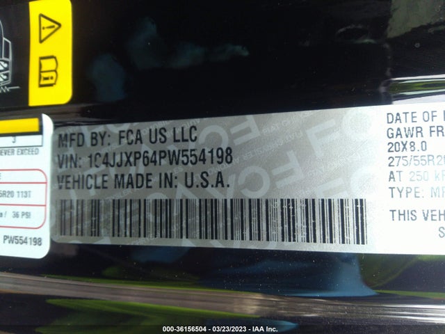 1C4JJXP64PW554198 Jeep Wrangler 4xe Sahara