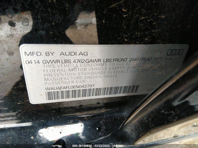 WAUAFAFL0EN042797 Audi A4 PREMIUM