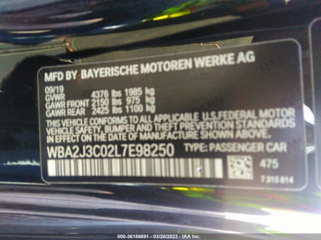 WBA2J3C02L7E98250 BMW 2 Series 230i Xdrive