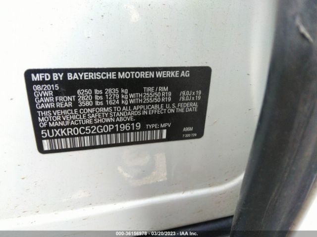 5UXKR0C52G0P19619 BMW X5 Xdrive35i