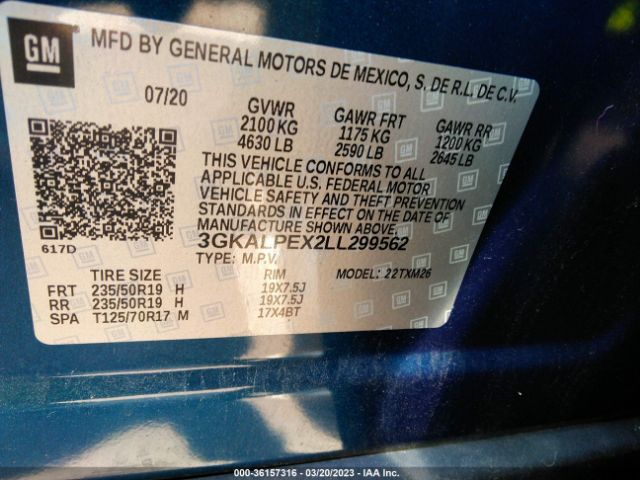 3GKALPEX2LL299562 GMC Terrain Slt