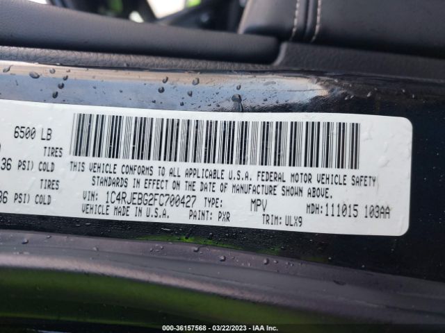 1C4RJEBG2FC700427 Jeep Grand Cherokee Limited