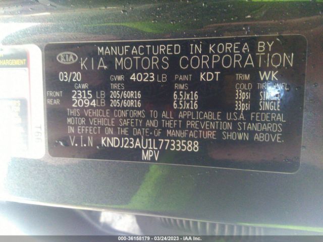 KNDJ23AU1L7733588 KIA SOUL S