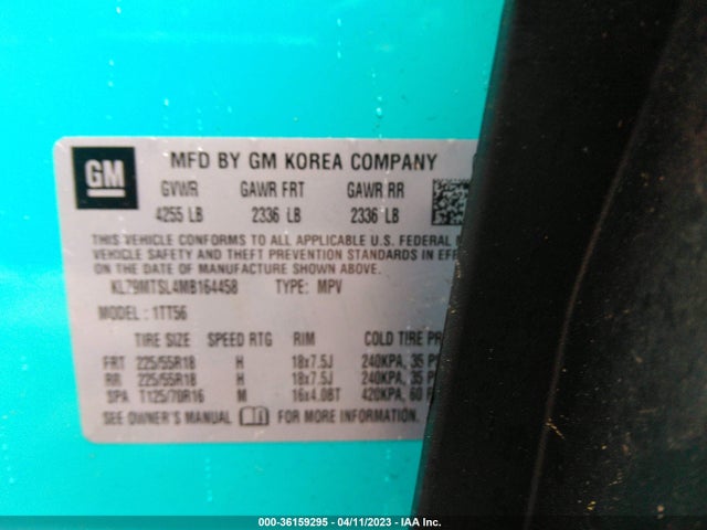 Chevrolet Trailblazer Rs 2021 KL79MTSL4MB164458 Image 9