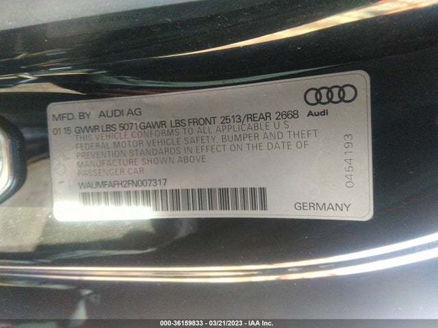 WAUMFAFH2FN007317 Audi A5 Premium Plus