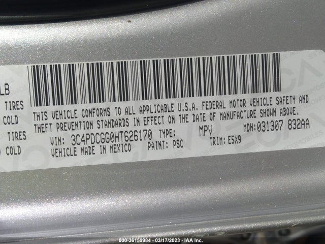 Dodge Journey Crossroad 2017 3C4PDCGG0HT626170 Image 9