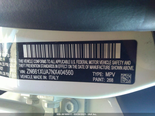 2022 Maserati Levante, VIN: ZN661XUA7NX404560
